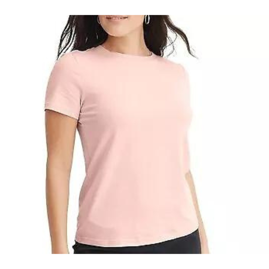 Jockey Women s Cotton Stretch Tee (Coral Mist) For Sale