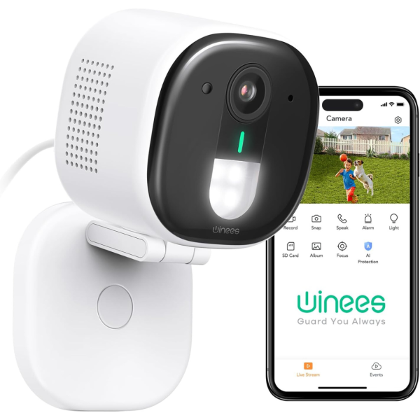 2K 4MP Outdoor Security Camera for Human Pet AI Detection Discount