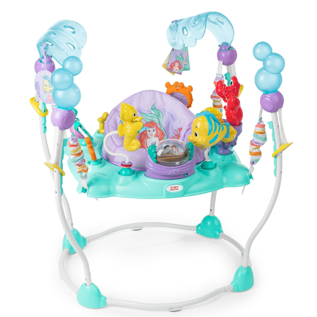 Bright Starts The Little Mermaid Sea Of Activities Baby Jumper Hot on Sale