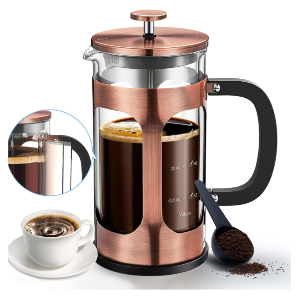 Veken French Press Plunger Coffee Maker (27 Oz) Supply