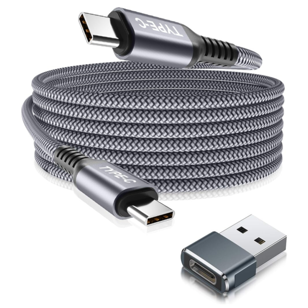 Basesailor 10ft USB-C To USB-C 100w Charger Cable with Adapter Sale