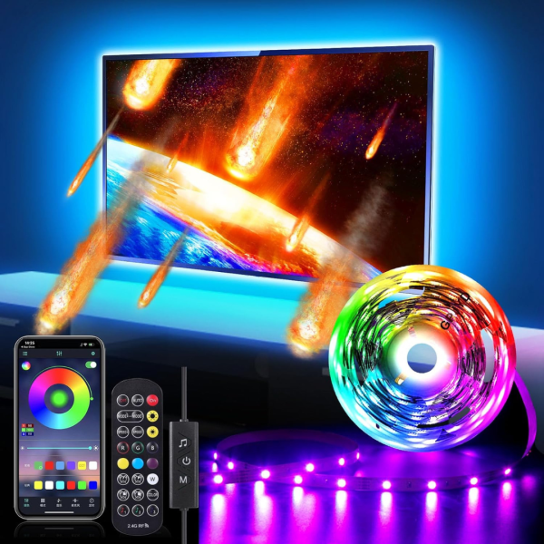 GPJYD 9.8ft LED Music Sync TV Lights for TV 32-50  Discount
