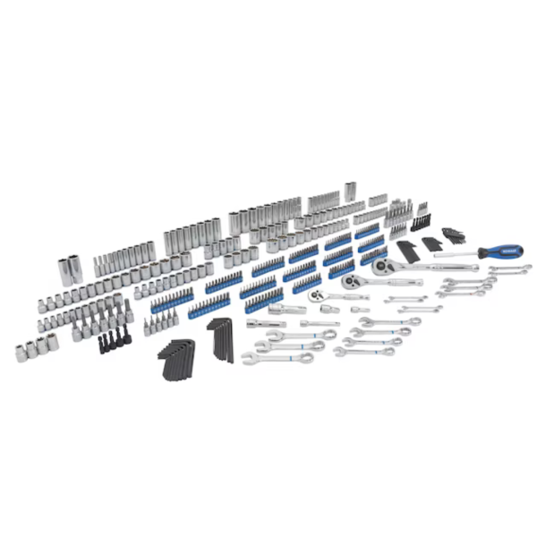 Kobalt 440-Piece Standard (SAE) And Metric Polished Chrome Mechanics Tool Set Discount