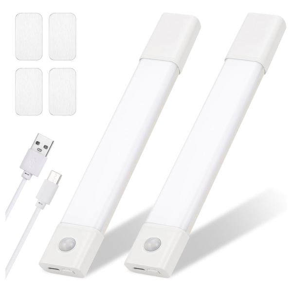 2-Pack Zzenrysam USB Rechargeable Under Cabinet LED Closet Light on Sale