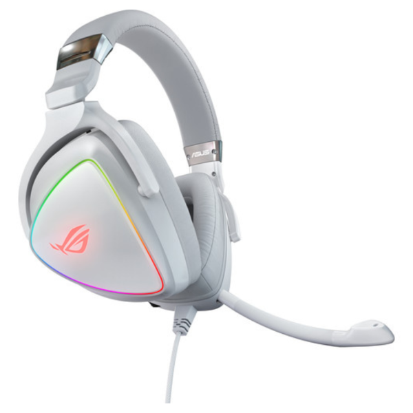 ASUS RGB Delta Gaming Headset With Detachable Mic (White) Hot on Sale