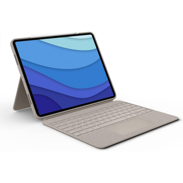 Logitech Combo Touch Backlit Keyboard Case For Apple 12.9  iPad Pro For Sale