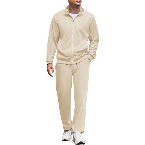 Coofandy Men s 2 Piece Casual Sweat Suit Set With Drawstring (Various) Fashion