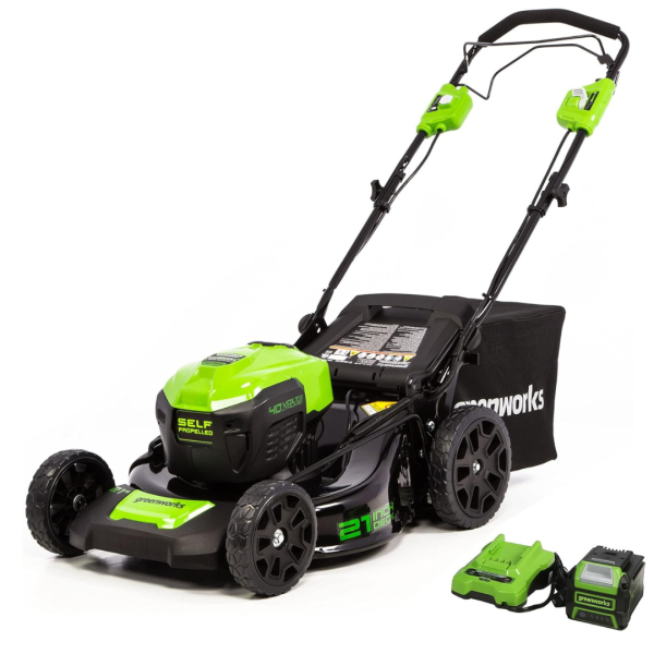 Greenworks 40V 21″ Brushless Cordless Self-Propelled Lawn Mower Sale