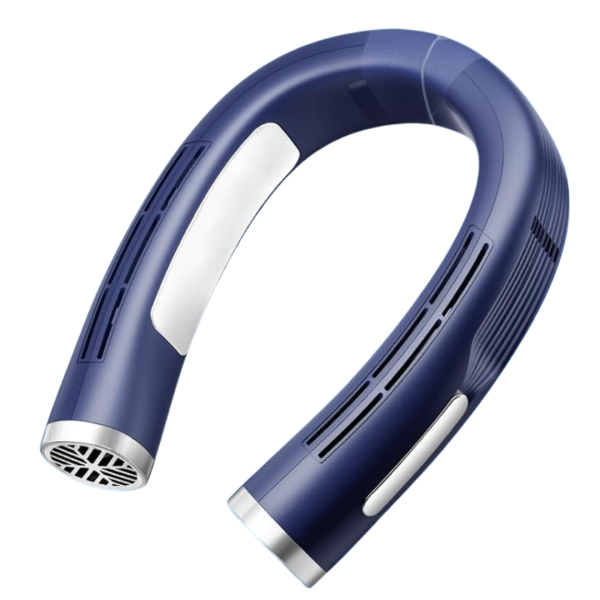 3D Airflow Cooling Neck Fan 6000 mAh Neck Air Conditioner With 2 Cooling Plate For Sale