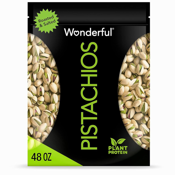 Wonderful Pistachios 3lbs (48oz) Roasted & Salted Nuts Discount