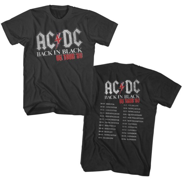 AC DC - Back in Black UK Tour  80 Online Hot Sale