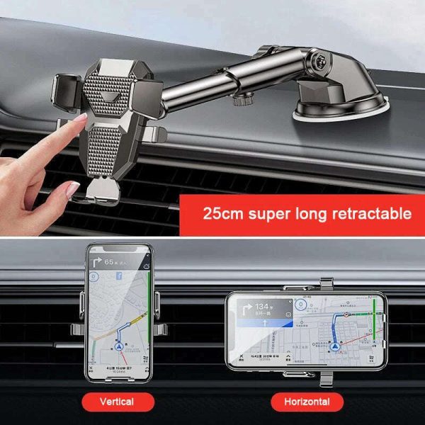 Sucker Car Phone Holder Mount Stand GPS Telefon Mobile Cell Support For iPhone 13 12 11 Pro  Xiaomi Huawei Samsung Online - Image 3